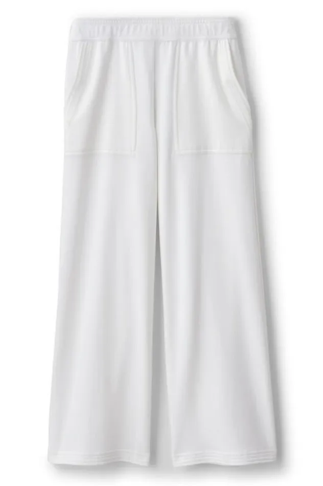 Women Fina French Terry Crop Pants Navy Soft Surroundings Pants Women Fina French Terry Crop Pants Navy Soft Surroundings Pants