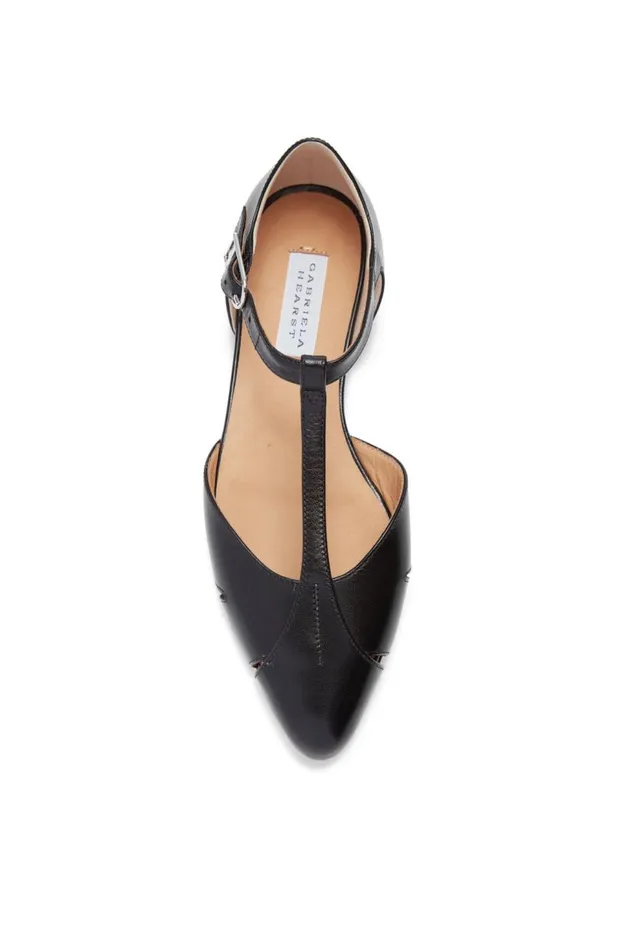 Women Flats Gabriela Hearst Harlow Ballerina Flat In Black Leather