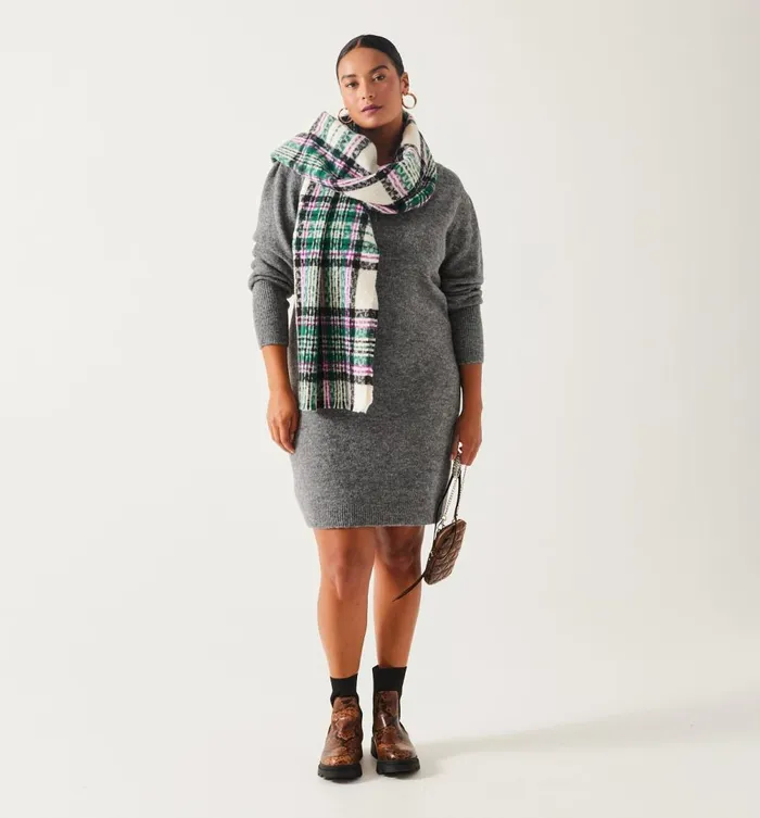 Women Flecked Jumper Dress 8211 Light Grey Promod Dresses
