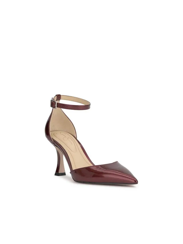 Women Foxena Pointed Toe Pump In Oxblood Jessica Simpson Pumps