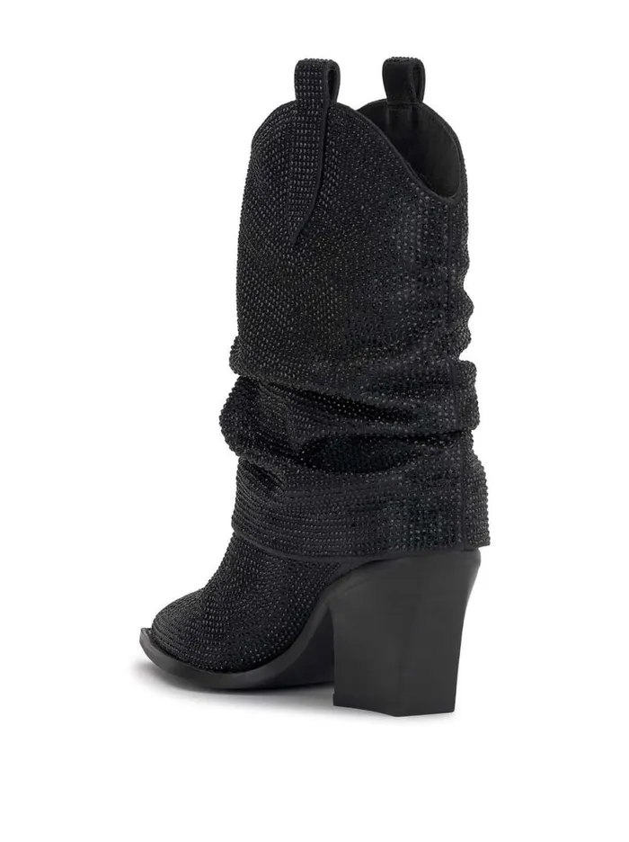 Women Gemorra Bootie In Black Crystal Jessica Simpson Boots and Booties