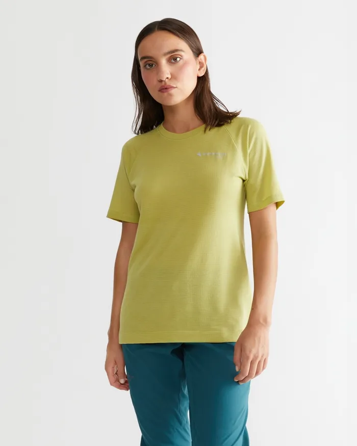 Women Groa Technical Short Sleeve Tee Beryl Green Klttermusen TShirts