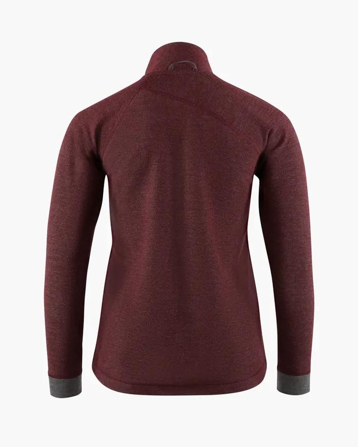 Women Hdur Zip Jacket Tawny Red Klttermusen Fleeces and Sweaters