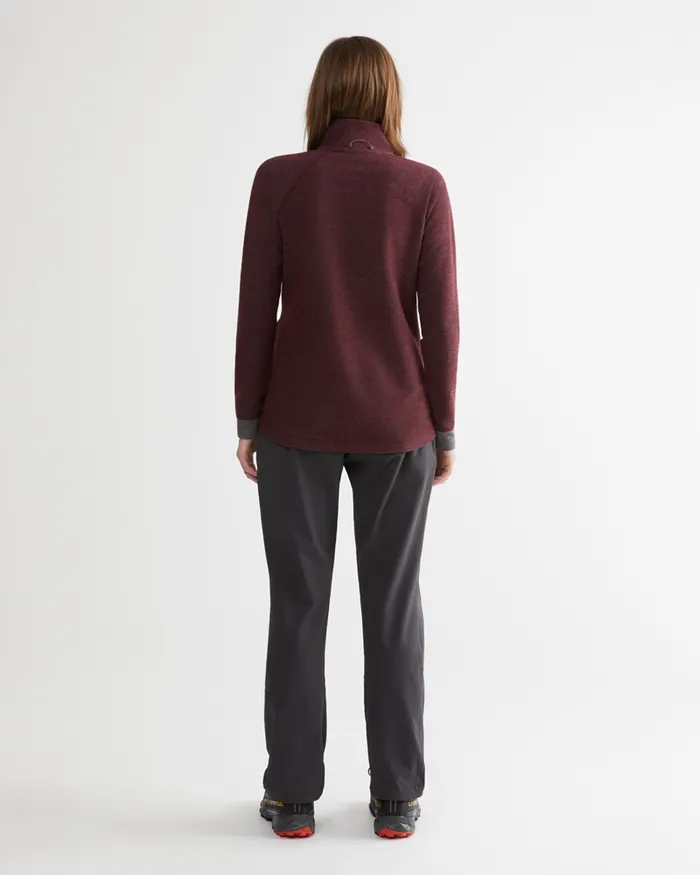 Women Hdur Zip Jacket Tawny Red Klttermusen Fleeces and Sweaters
