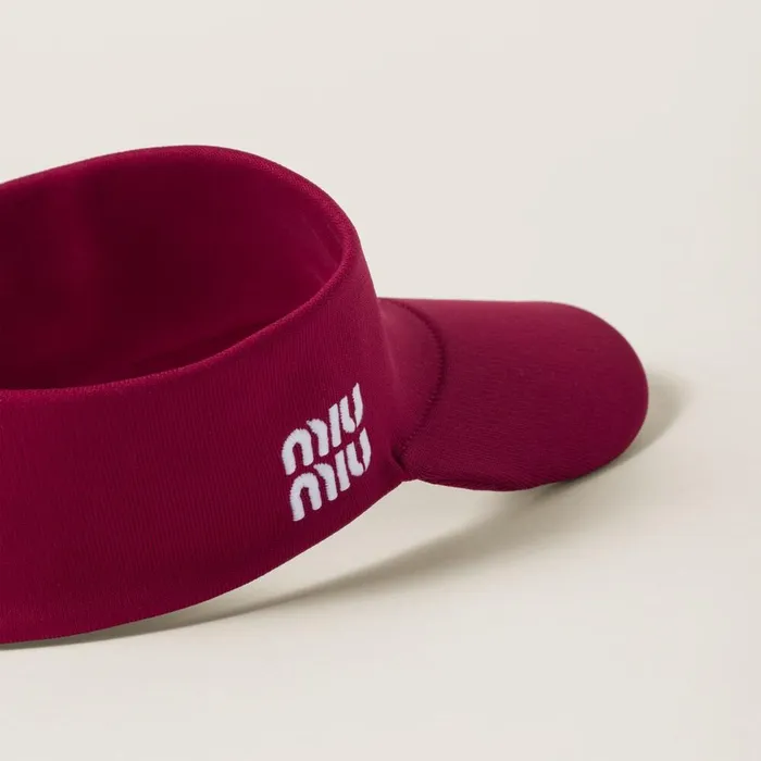 Women Hats And Gloves Miu Miu Nylon Visor With Pouch Amaranth Redmaize Yellow Women Hats And Gloves Miu Miu Nylon Visor With Pouch Amaranth Redmaize Yellow