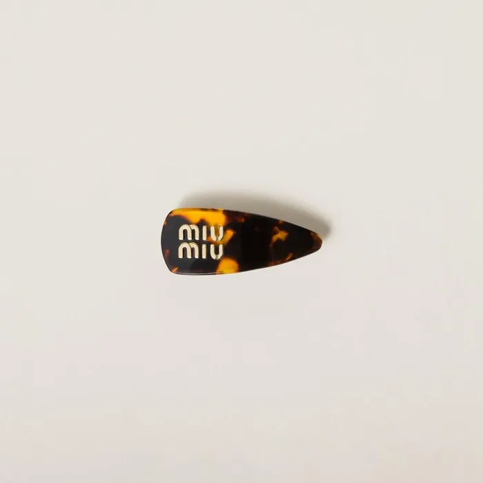 Women Headbands And Hair Accessories Miu Miu Plexiglas Hair Clip Goldhoneytortoiseshell Women Headbands And Hair Accessories Miu Miu Plexiglas Hair Clip Goldhoneytortoiseshell