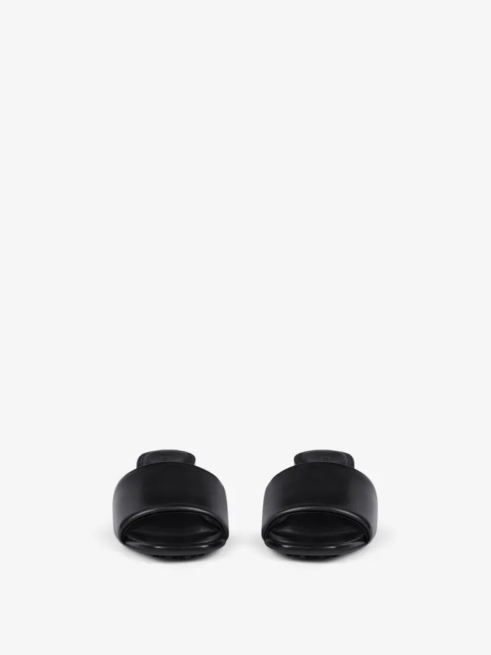 Women Heels Givenchy G Cube Mules In Leather Black Women Heels Givenchy G Cube Mules In Leather Black