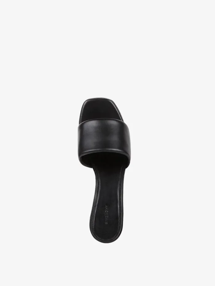 Women Heels Givenchy G Cube Mules In Leather Black Women Heels Givenchy G Cube Mules In Leather Black