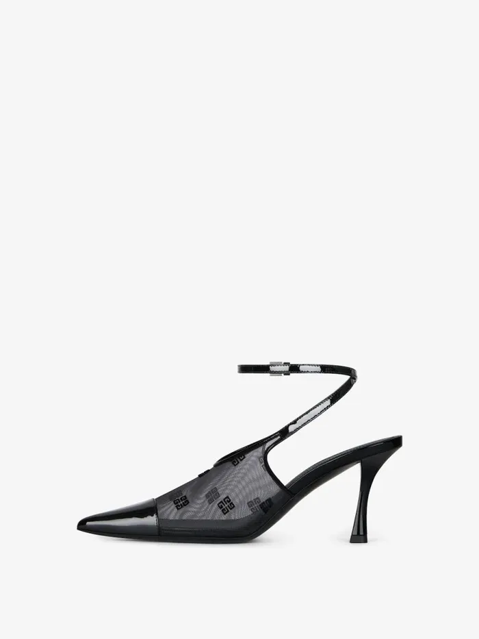 Women Heels Givenchy Show Slingbacks In 4G Mesh Black Women Heels Givenchy Show Slingbacks In 4G Mesh Black