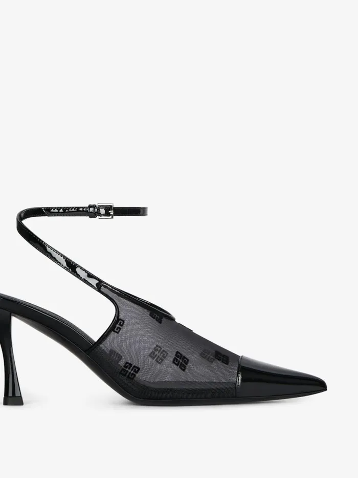 Women Heels Givenchy Show Slingbacks In 4G Mesh Black Women Heels Givenchy Show Slingbacks In 4G Mesh Black