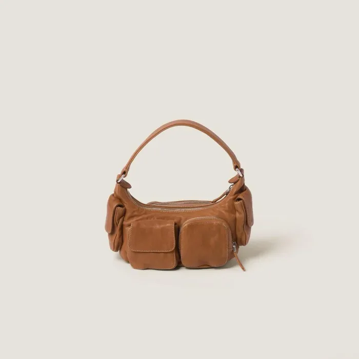 Women Hobo Bags Miu Miu Pocket Nappa Leather Bag Caramel Women Hobo Bags Miu Miu Pocket Nappa Leather Bag Caramel