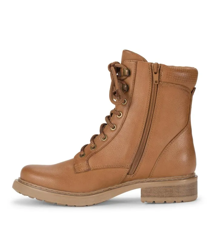 Women Holden Lace Up Bootie Dark Cognac Baretraps Booties