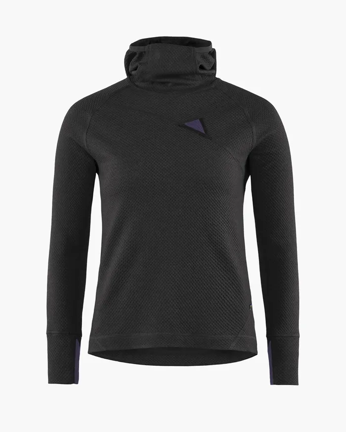 Women Huge Norna Mid Layer Hoodie Ravenpurple Stone Klttermusen Fleeces and Sweaters