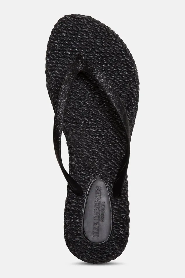 Women Ilse Jacobsen Flip Flops Flip Flop With Glitter 8211 Black Women Ilse Jacobsen Flip Flops Flip Flop With Glitter 8211 Black