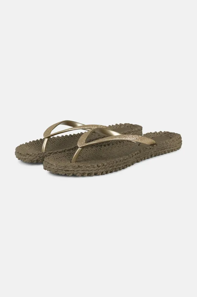 Women Ilse Jacobsen Flip Flops Flip Flop With Glitter 8211 Cub Brown