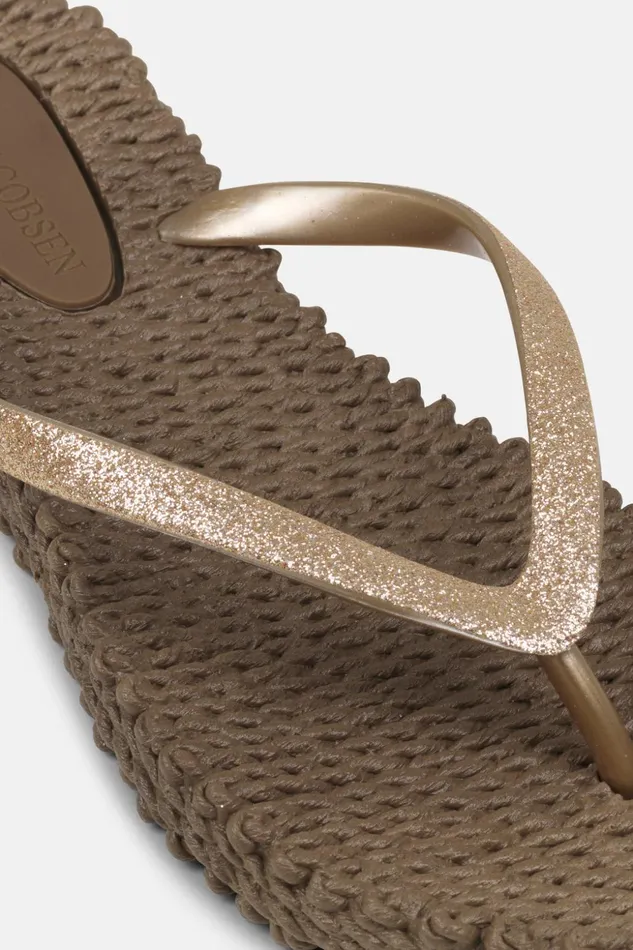 Women Ilse Jacobsen Flip Flops Flip Flop With Glitter 8211 Cub Brown Women Ilse Jacobsen Flip Flops Flip Flop With Glitter 8211 Cub Brown
