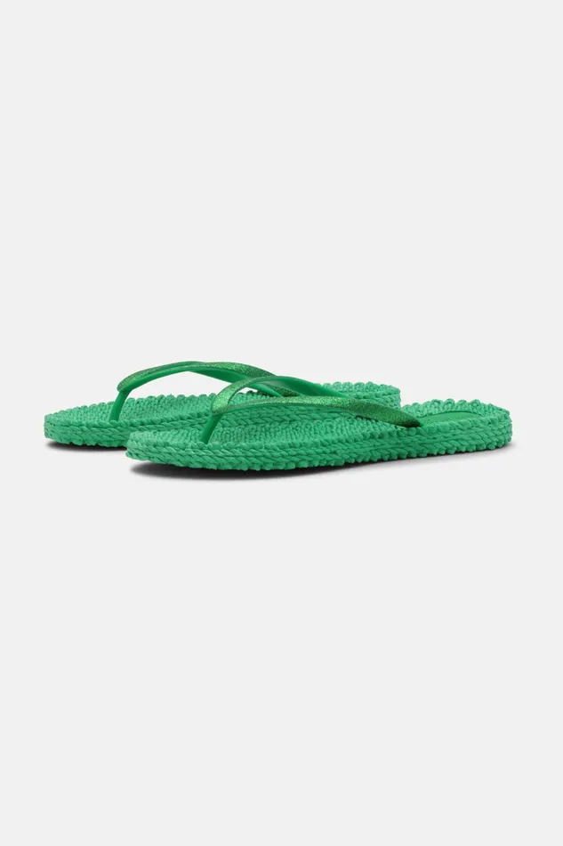 Women Ilse Jacobsen Flip Flops Flip Flop With Glitter 8211 Fern Green
