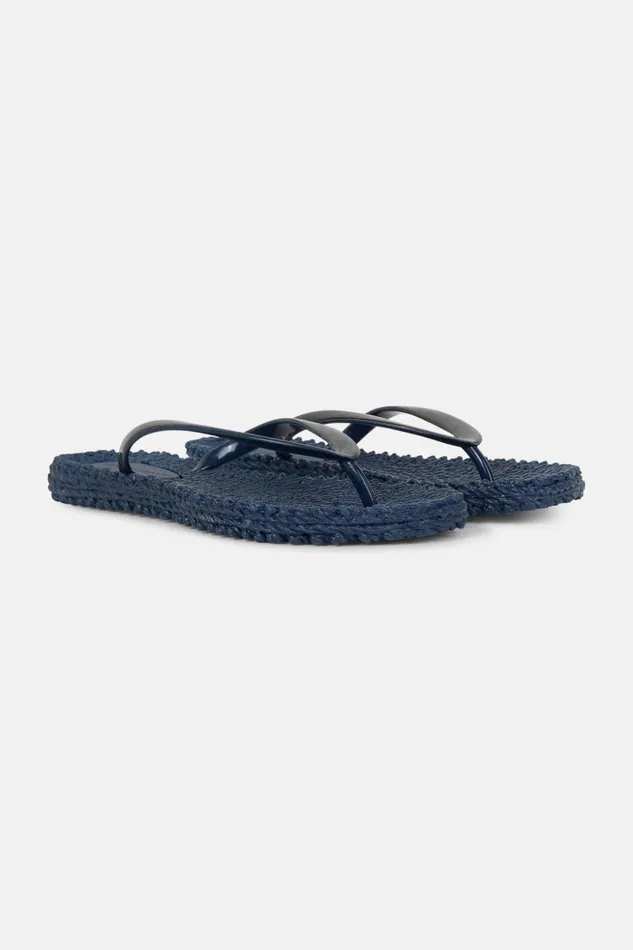 Women Ilse Jacobsen Flip Flops Metallic Flip Flop 8211 Indigo