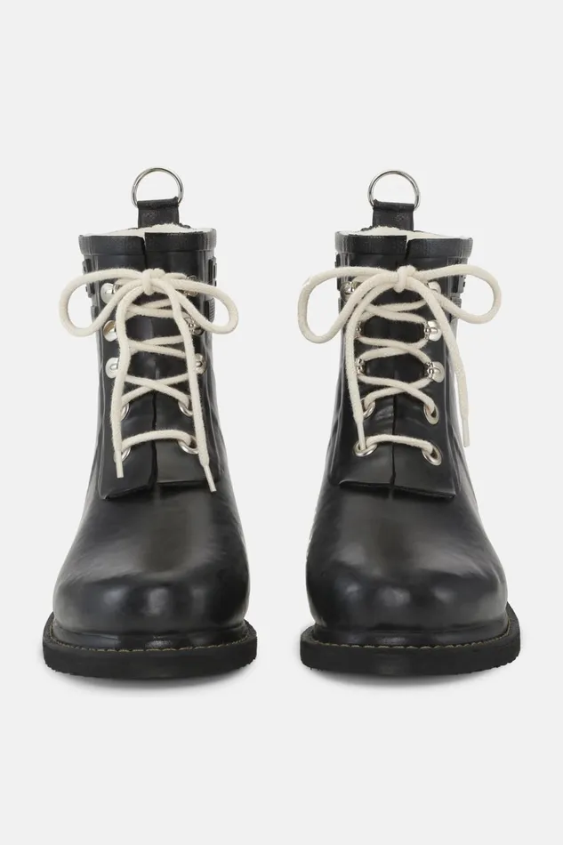 Women Ilse Jacobsen Rainboots Short Short Rubber Boots 8211 Black Women Ilse Jacobsen Rainboots Short Short Rubber Boots 8211 Black