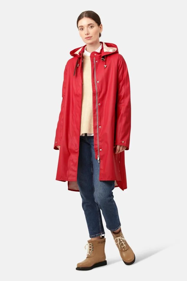 Women Ilse Jacobsen Raincoats Raincoat 8211 Deep Red