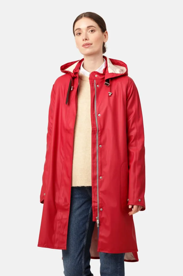 Women Ilse Jacobsen Raincoats Raincoat 8211 Deep Red