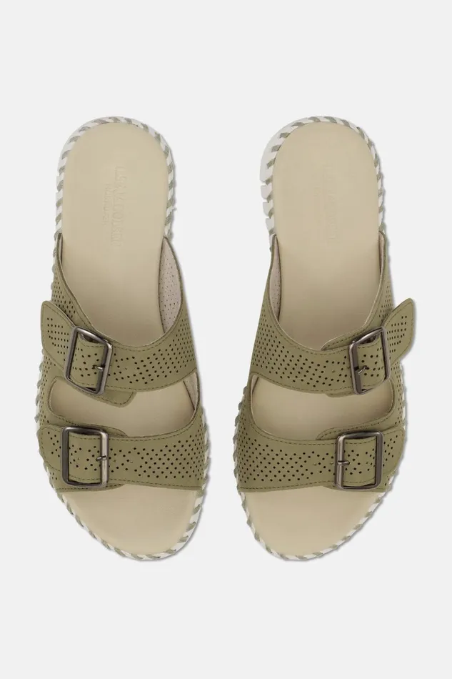 Women Ilse Jacobsen Tulip Flats Sandals 8211 Army Women Ilse Jacobsen Tulip Flats Sandals 8211 Army