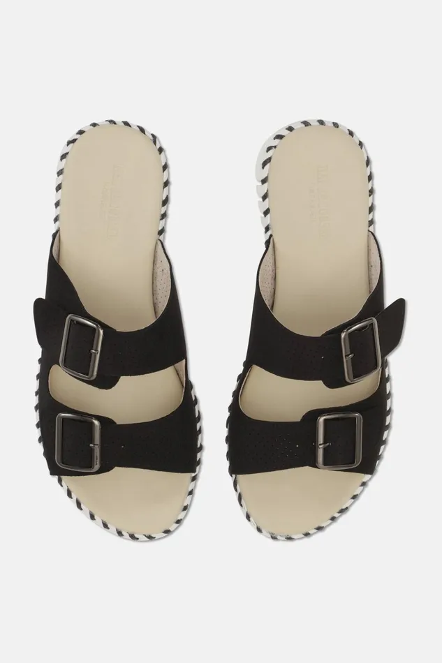 Women Ilse Jacobsen Tulip Flats Sandals 8211 Black Women Ilse Jacobsen Tulip Flats Sandals 8211 Black