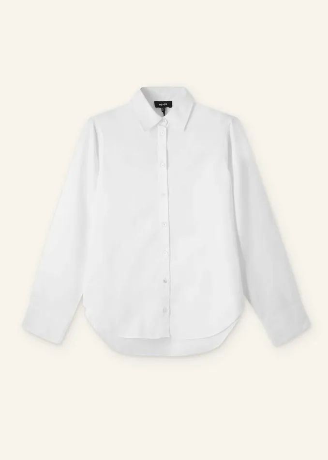 Women Impossibly Soft Relaxed Forever Shirt White MEEM