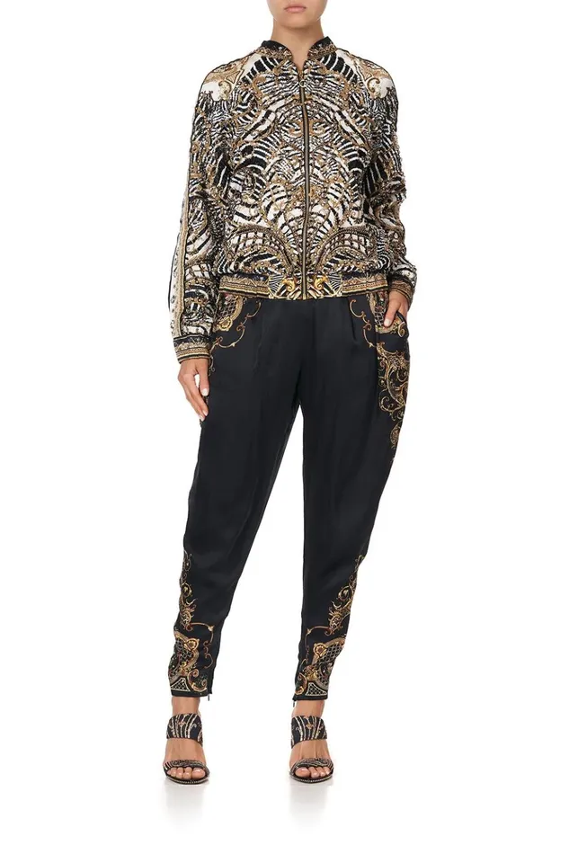 Women Jackets Camilla Embellished Encased Elastic Raglan Bomber Night Waiting For Day