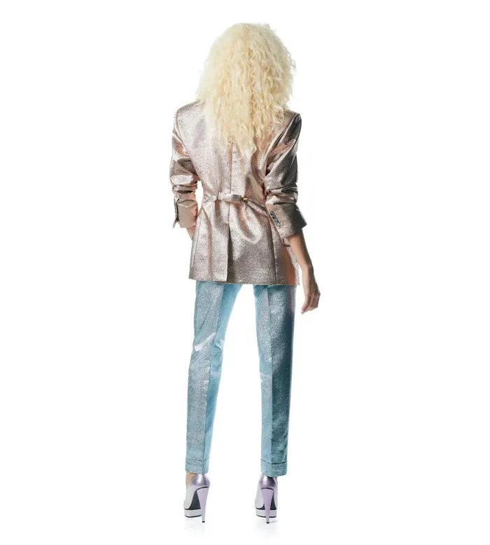 Women Jackets Tom Ford Iridescent Sable039 Tailored Jacket Gold Women Jackets Tom Ford Iridescent Sable039 Tailored Jacket Gold