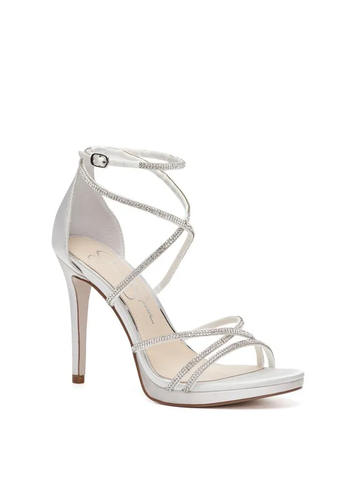 Women Jaeya High Heel In White Jessica Simpson Platforms