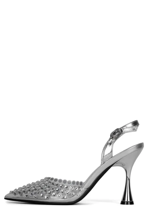 Women Jeffrey Campbell Mules and Slingbacks Shiner