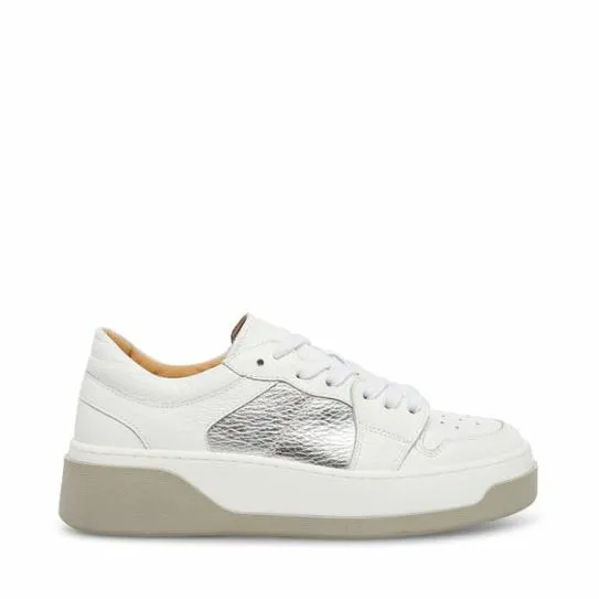 Women JOEY WHITESILVER White Silver Steve Madden Sneakers