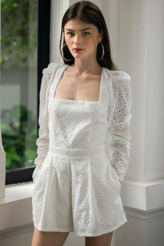Women Jumpsuits and Rompers YUMI KIM MAGGIE ROMPER Siena Eyelet Women Jumpsuits and Rompers YUMI KIM MAGGIE ROMPER Siena Eyelet