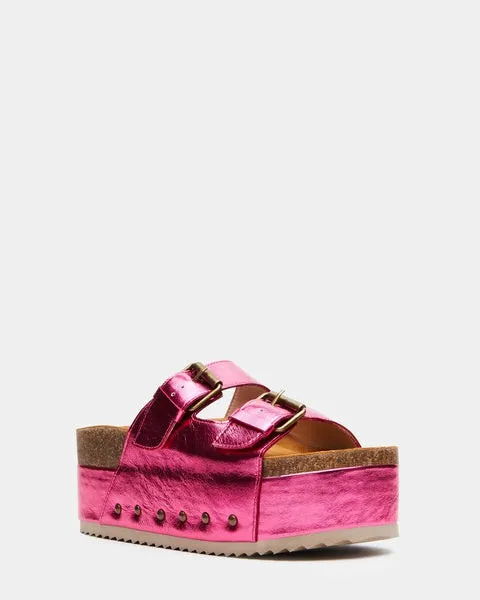 Women KALI PINK METALLIC Pink Metallic Steve Madden Sandals Women KALI PINK METALLIC Pink Metallic Steve Madden Sandals
