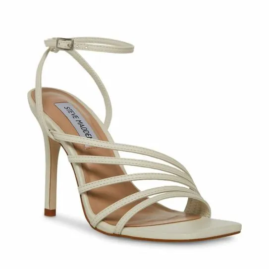 Women KAMILA WHITE LEATHER White Leather Steve Madden Heels Women KAMILA WHITE LEATHER White Leather Steve Madden Heels