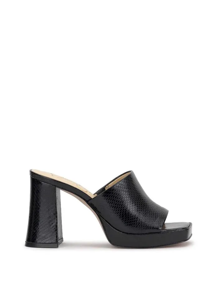Women Kashet Mule Platform Sandal In Black Snake Jessica Simpson Platforms