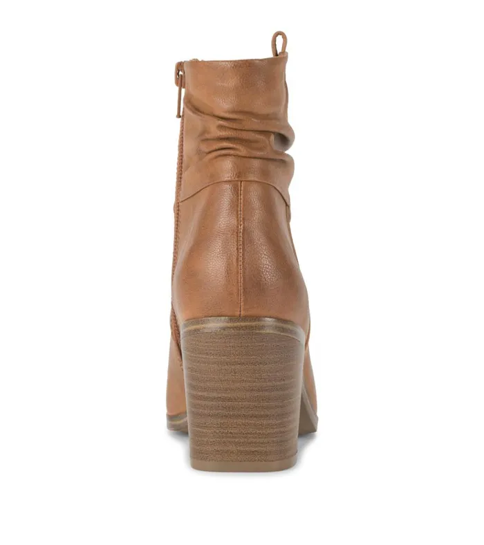 Women Katherine Block Heel Bootie Cognac Baretraps Booties