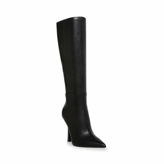 Women KATHLEEN BLACK LEATHER Black Leather Steve Madden Boots and Booties Women KATHLEEN BLACK LEATHER Black Leather Steve Madden Boots and Booties