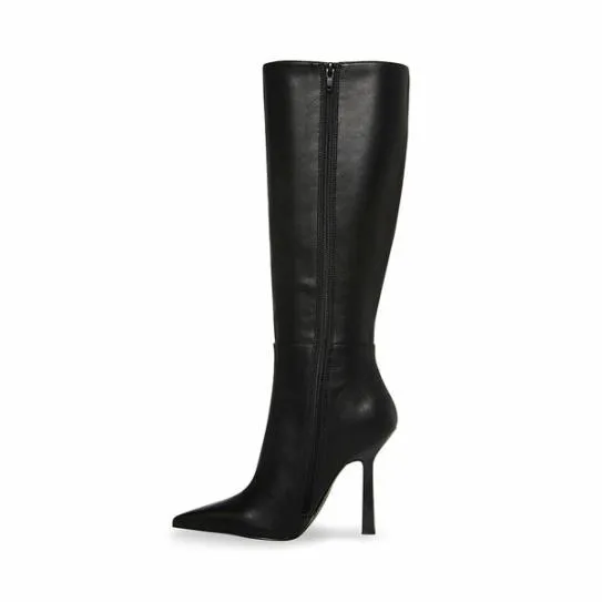 Women KATHLEEN BLACK LEATHER Black Leather Steve Madden Boots and Booties Women KATHLEEN BLACK LEATHER Black Leather Steve Madden Boots and Booties