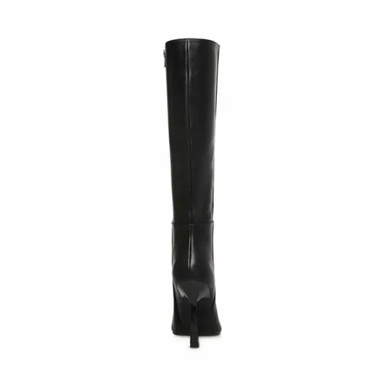 Women KATHLEEN BLACK LEATHER Black Leather Steve Madden Boots and Booties Women KATHLEEN BLACK LEATHER Black Leather Steve Madden Boots and Booties