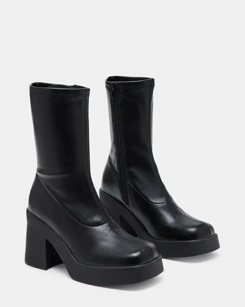 Women KLAYTON BLACK Black Steve Madden Boots and Booties Women KLAYTON BLACK Black Steve Madden Boots and Booties