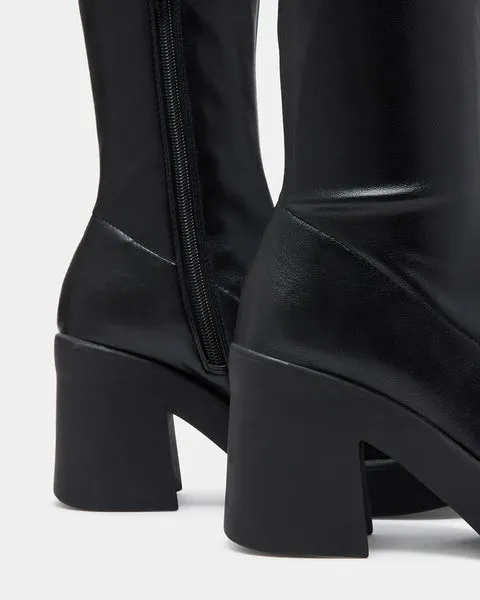 Women KLAYTON BLACK Black Steve Madden Boots and Booties Women KLAYTON BLACK Black Steve Madden Boots and Booties