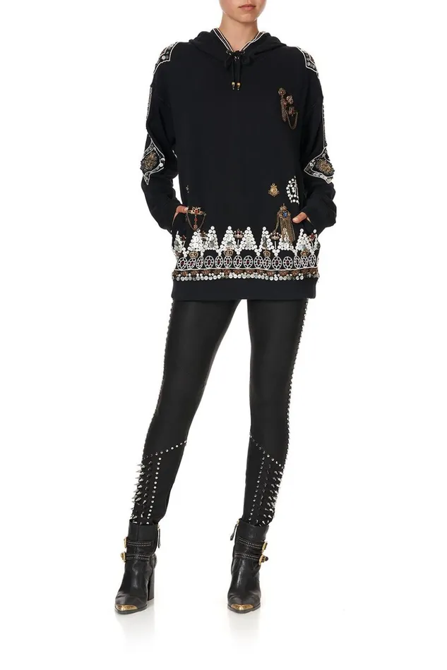 Women Knitwear Camilla Hoodie With Pockets Punk Of Primrose