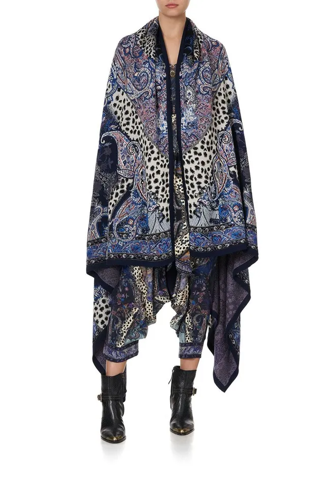 Women Knitwear Camilla Knit Jacquard Blanket Festival Express