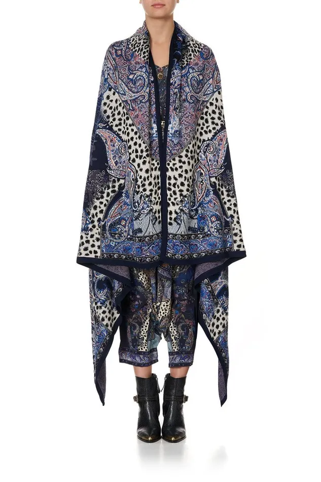 Women Knitwear Camilla Knit Jacquard Blanket Festival Express