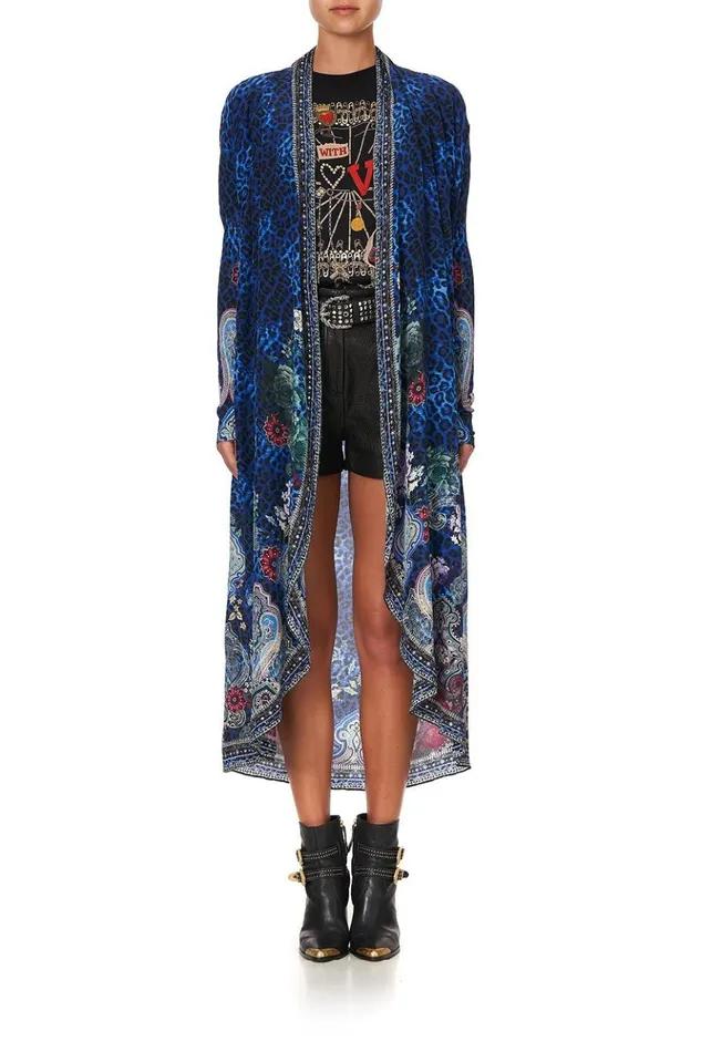 Women Knitwear Camilla Long Casual Jacket With Pockets Camden Moon
