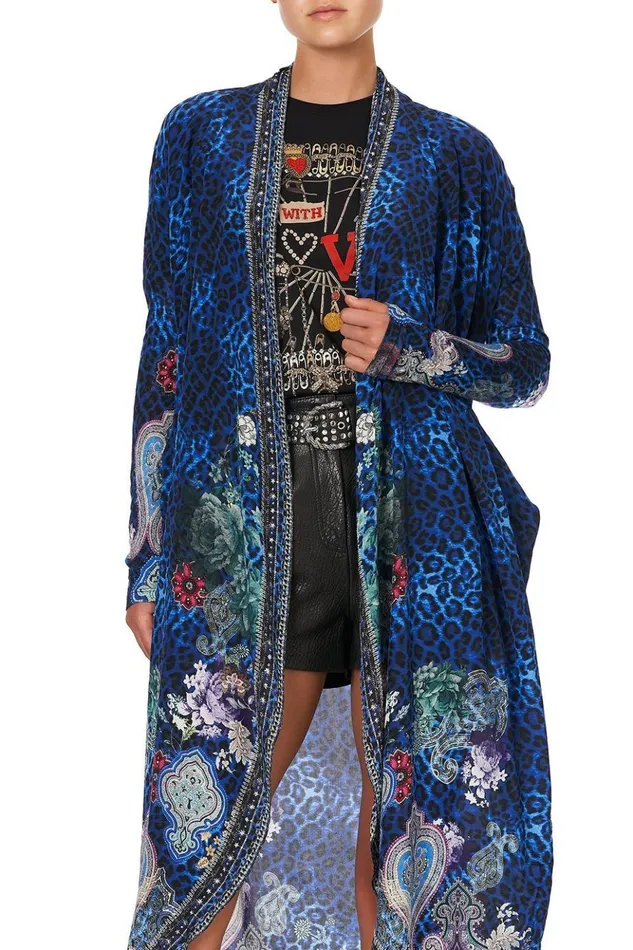 Women Knitwear Camilla Long Casual Jacket With Pockets Camden Moon