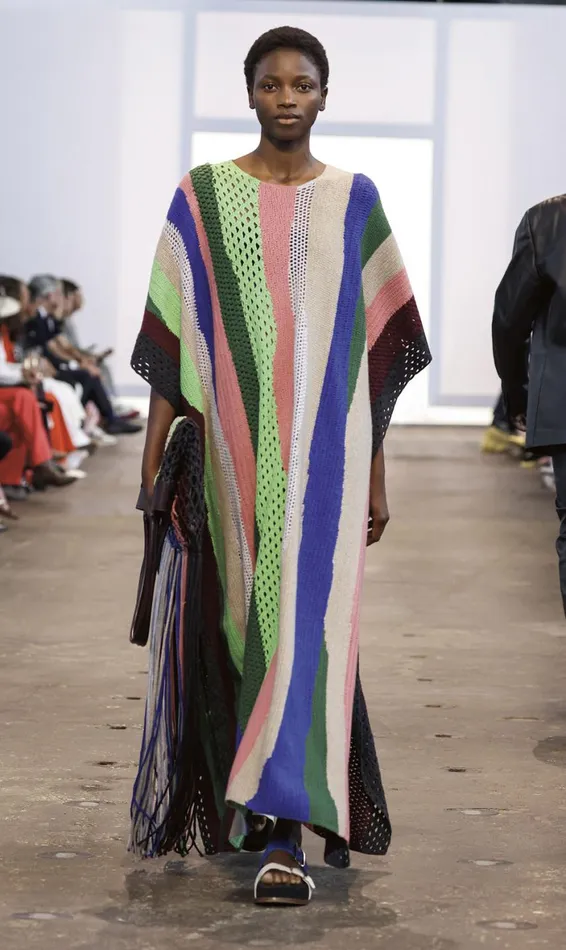 Women Knitwear Gabriela Hearst Arben Crochet Dress In Multi Cashmere