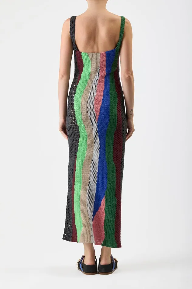 Women Knitwear Gabriela Hearst Arben Crochet Dress In Multi Cashmere